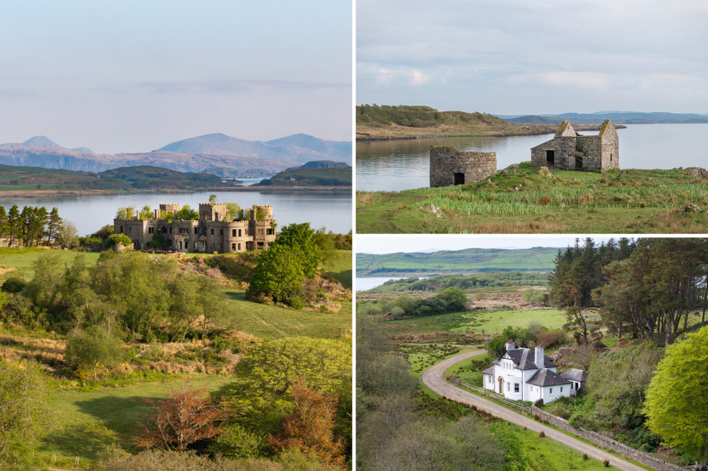 Scottish island lists equipped with castle for the first time in 80 years, and is only accessible by boat or helicopter
