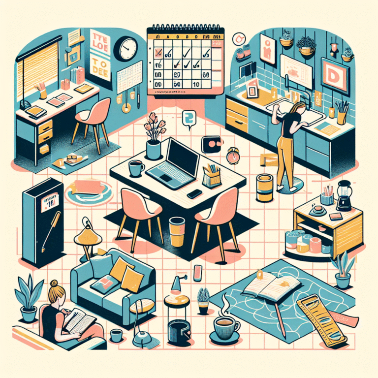 como organizar rotina de trabalho em casa