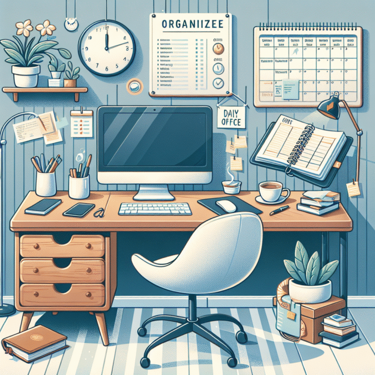 como organizar sua rotina de trabalho em casa